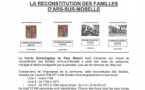 CONFERENCE SUR LA RECONSTITUTION DES FAMILLES