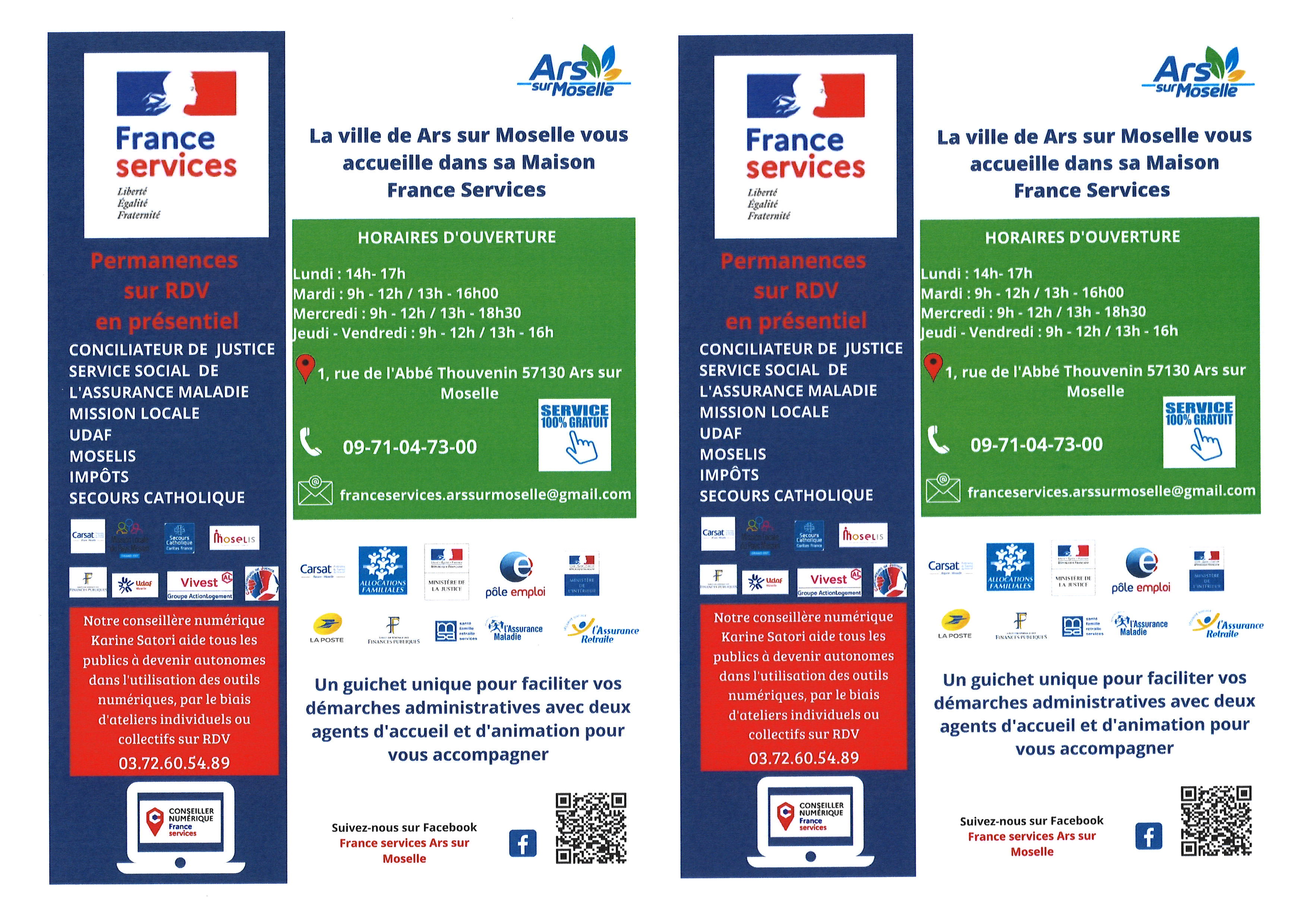 FRANCE SERVICES du 29 mai au 09 juin 2023 
