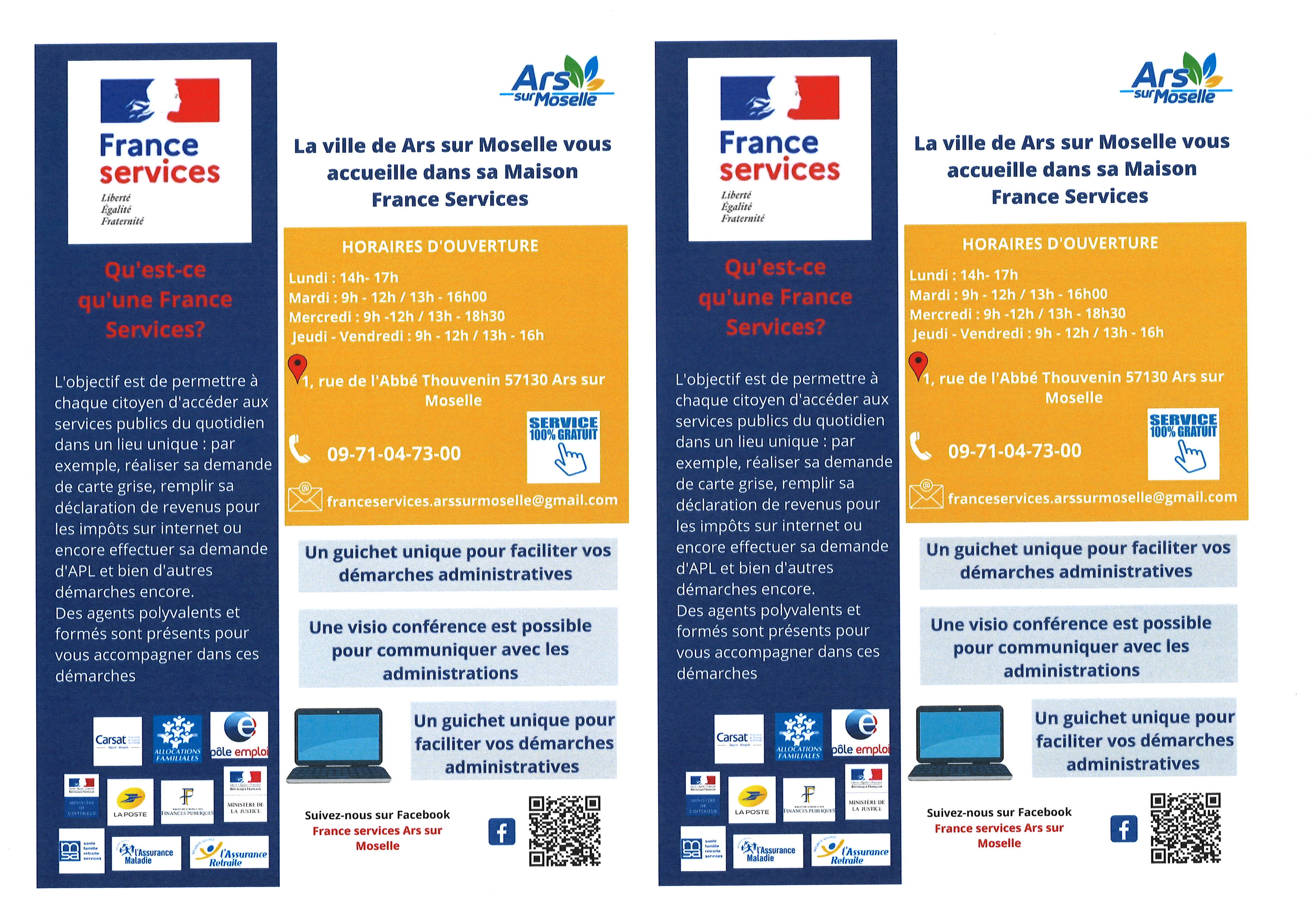 FRANCE SERVICES du 11 au 22 septembre 2023 